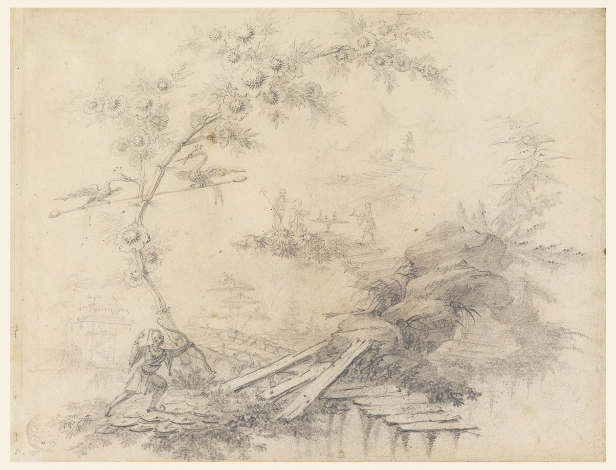 Chinoiserie Fantasy, ca. 1780 by Jean Baptiste Pillement
