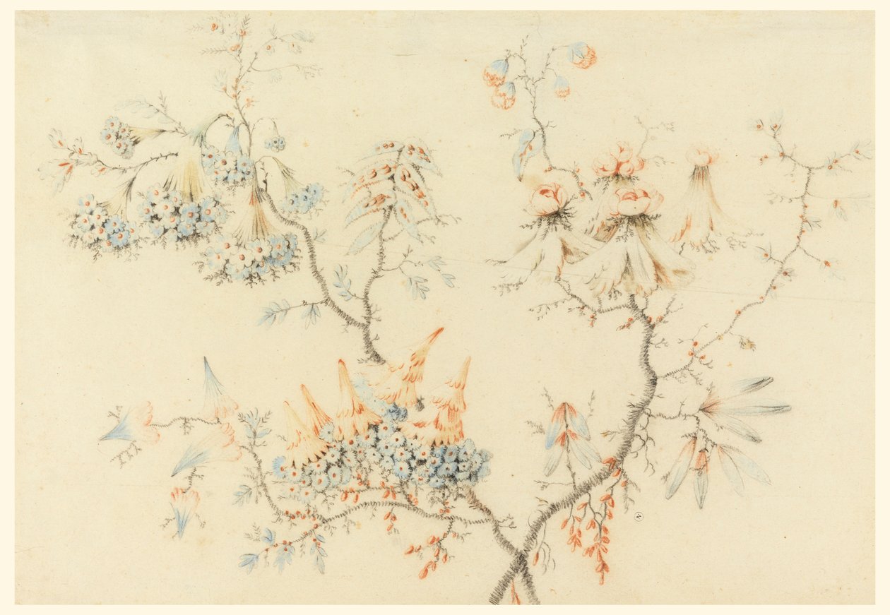 Flowering Branches, 1775–1800 by Jean Baptiste Pillement