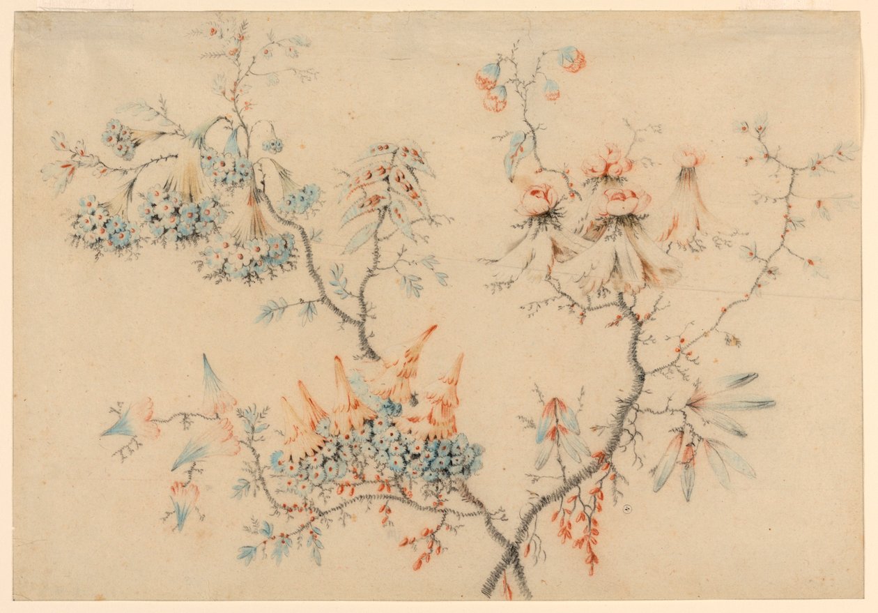 Flowering Branches, 1775–1800 by Jean Baptiste Pillement