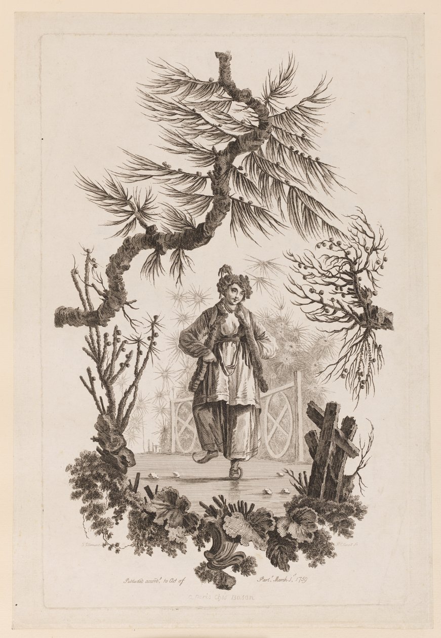 Figure Under Bough by Jean Baptiste Pillement