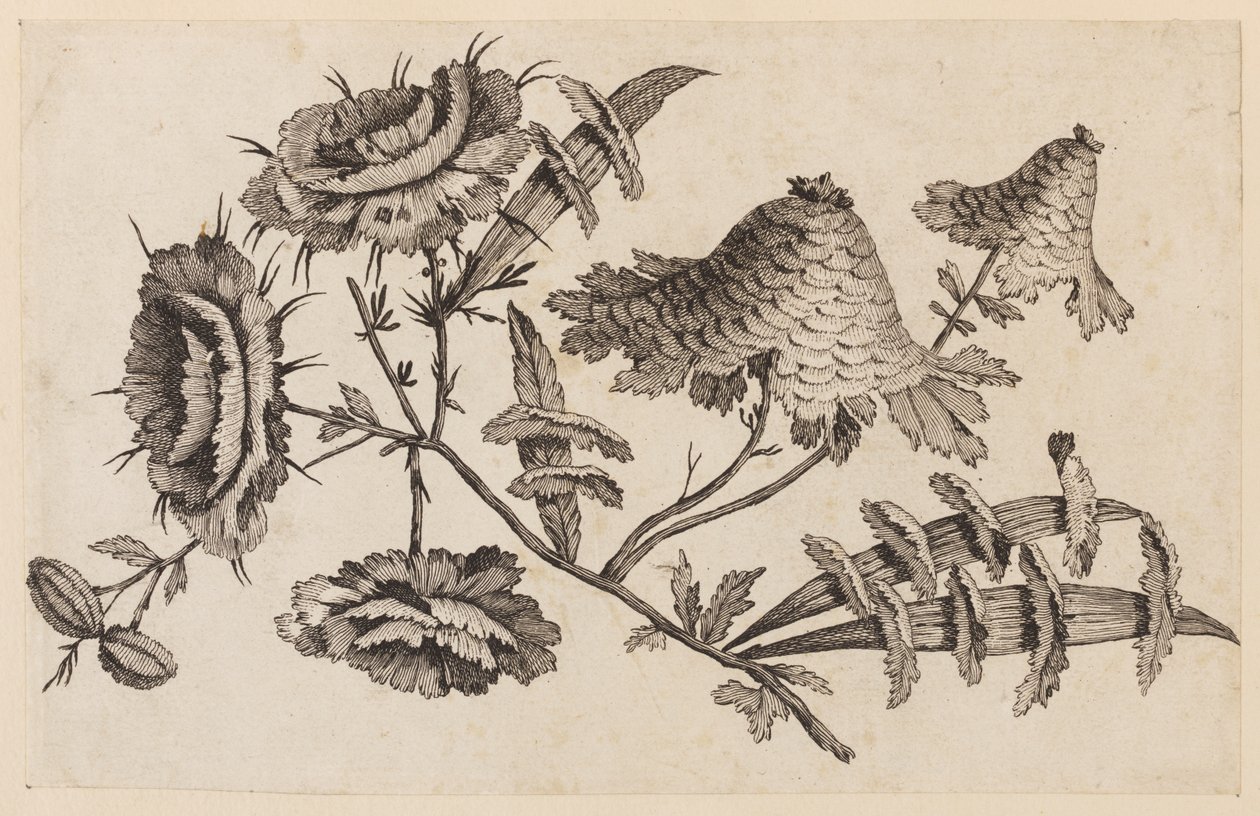 Flower Bough, from "Recueil de Fleurs Chinois" by Jean Baptiste Pillement
