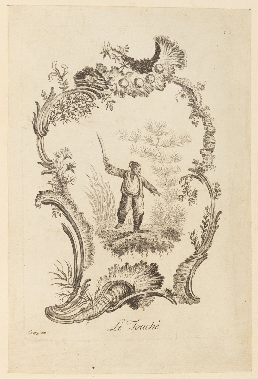 Le Touché, from The Five Senses by Jean Baptiste Pillement