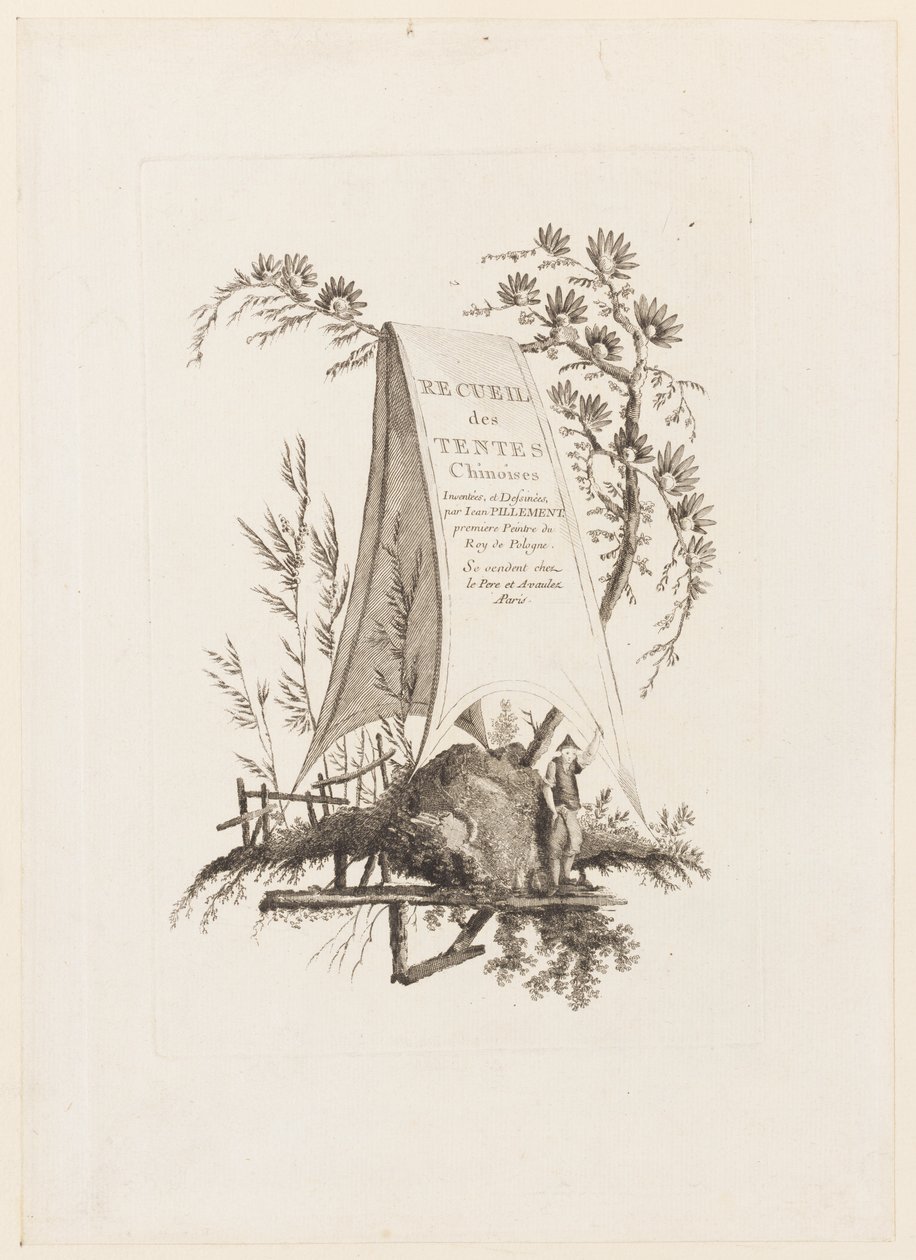 Title Page, from "Recueil des Tentes Chinoises" by Jean Baptiste Pillement
