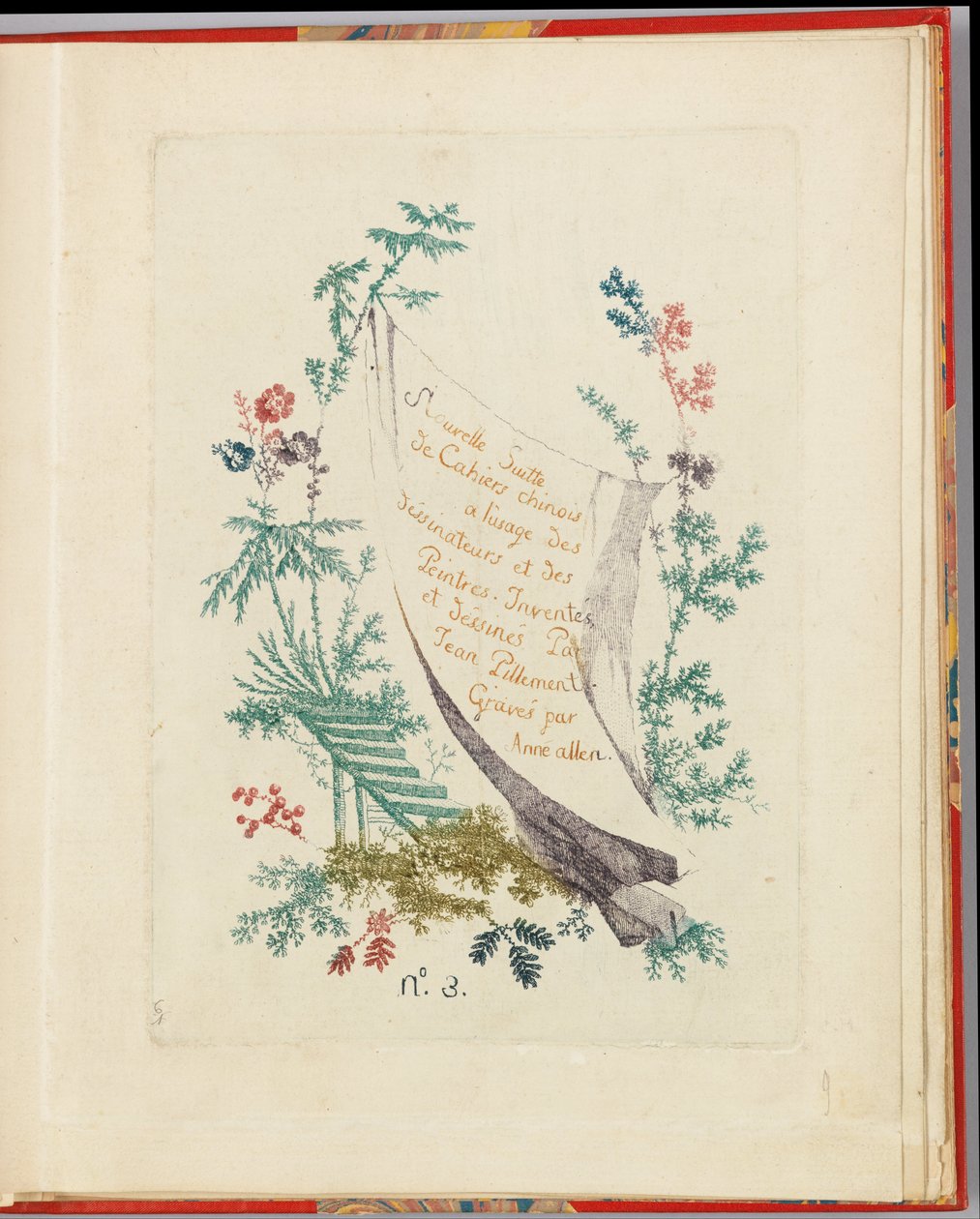 Title page, Plate 1 from "Nouvelle suite de cahiers chinois a l