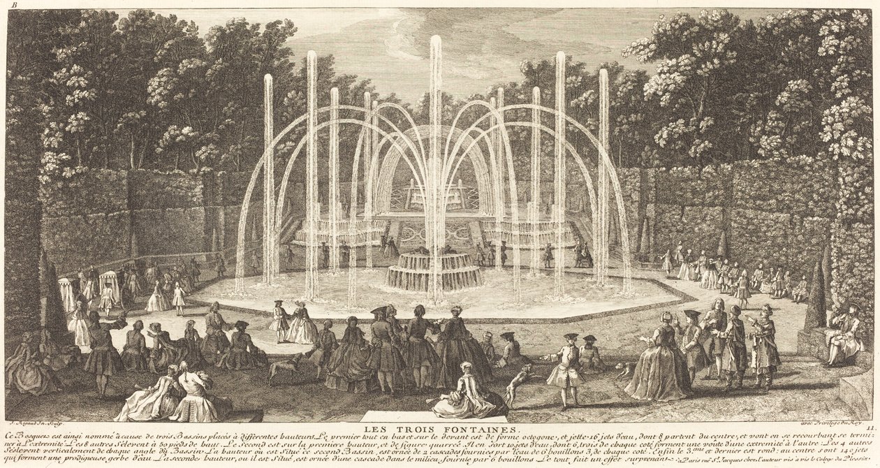 The Three Fountains by Jean Baptiste Rigaud