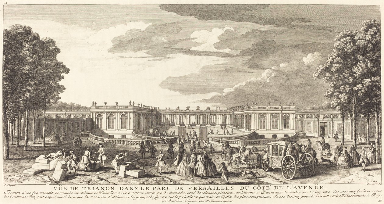 View of Trianon in the Park of Versailles from the Avenue Side by Jean Baptiste Rigaud