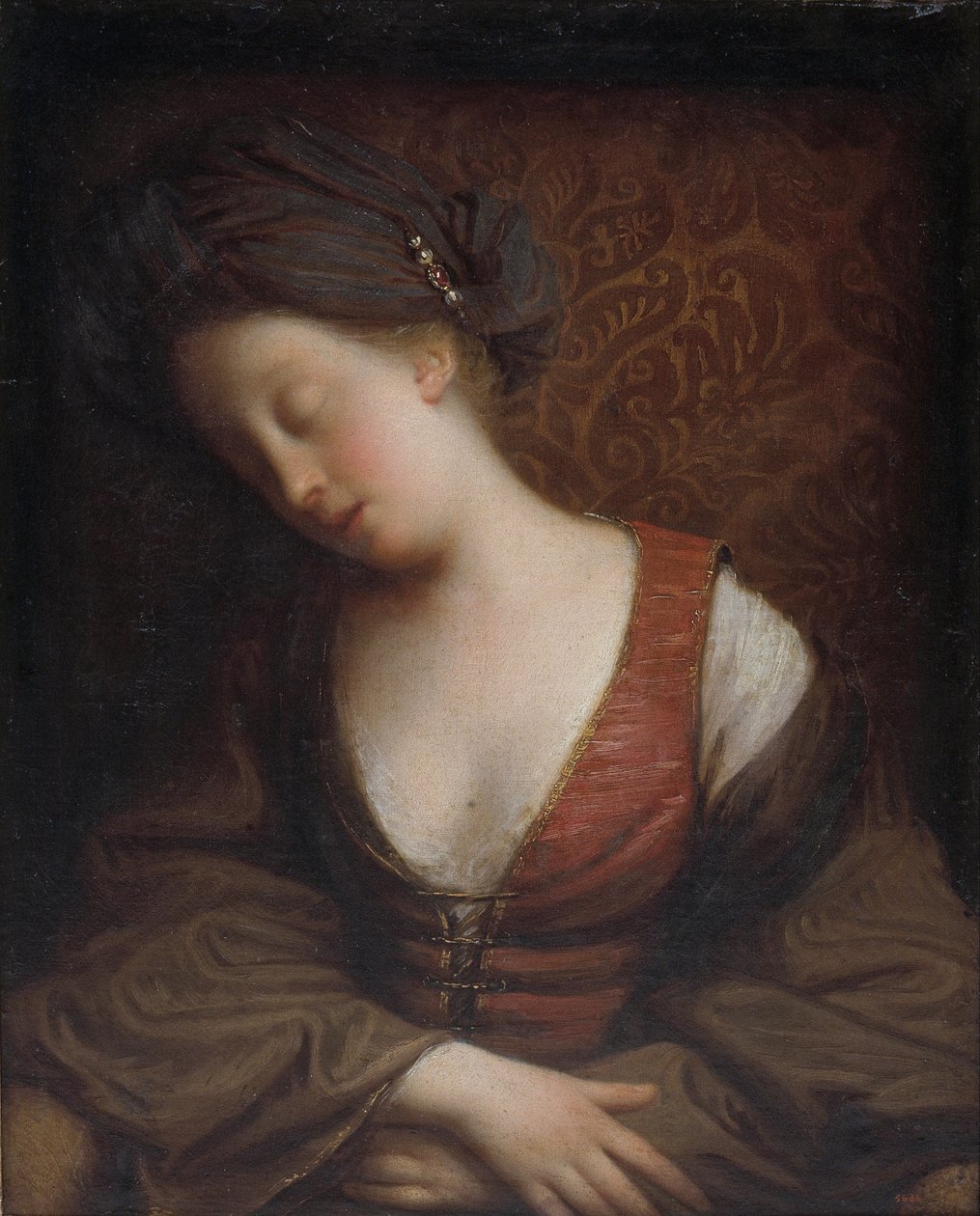 Young Woman Sleeping by Jean Baptiste Santerre