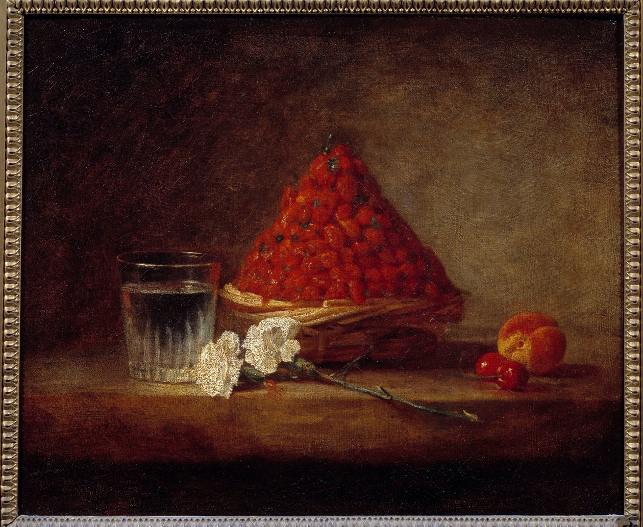 Basket of Wild Strawberries by Jean Baptiste Simeon Chardin