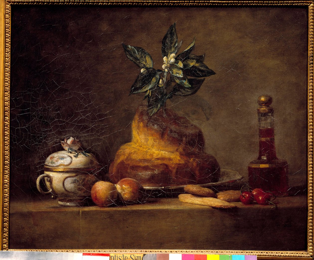 Bun or dessert. Painting by Jean Simeon Chardin (1699-1779) by Jean Baptiste Simeon Chardin
