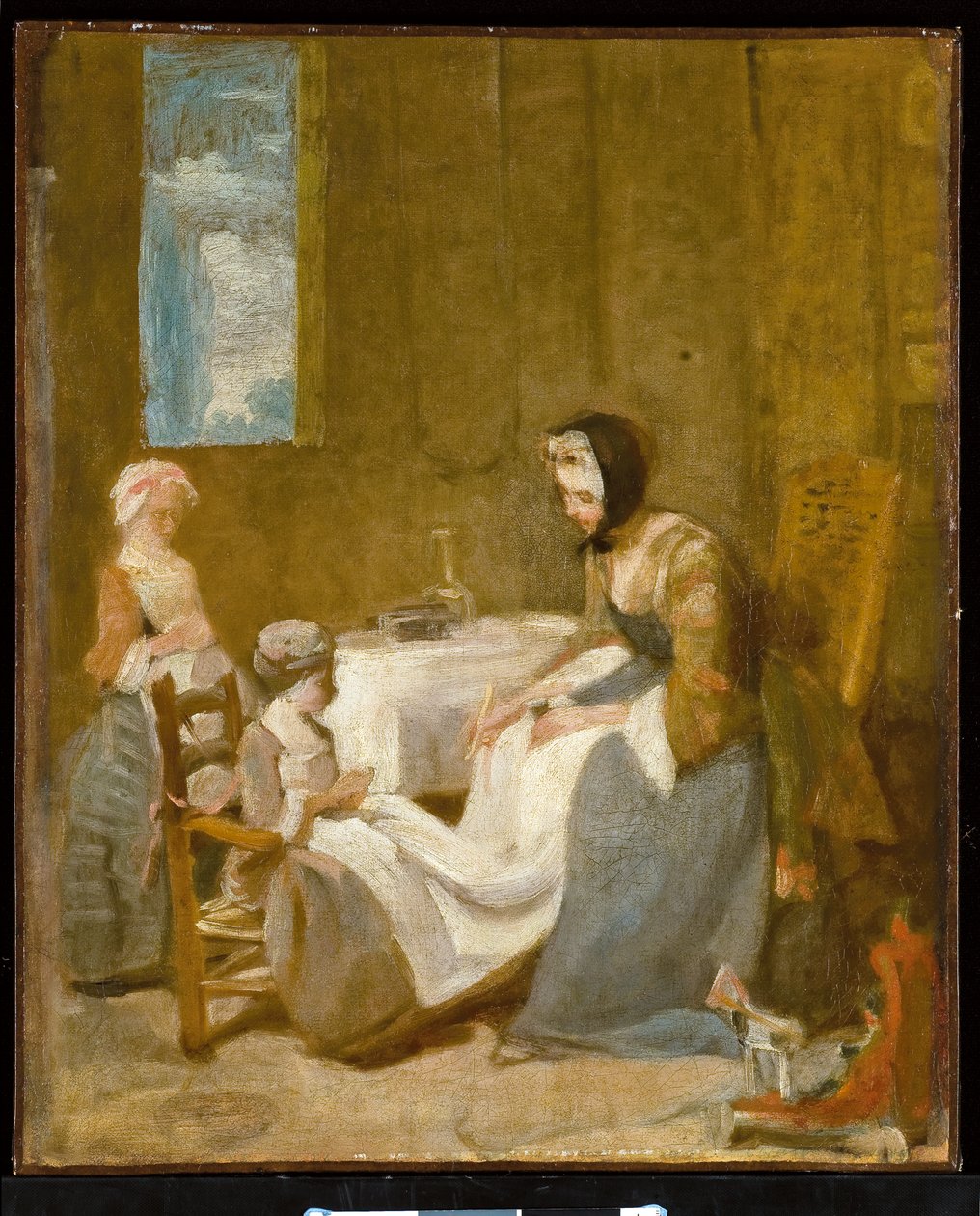 Le Bénédicité, a sketch by Jean-Baptiste Simeon Chardin