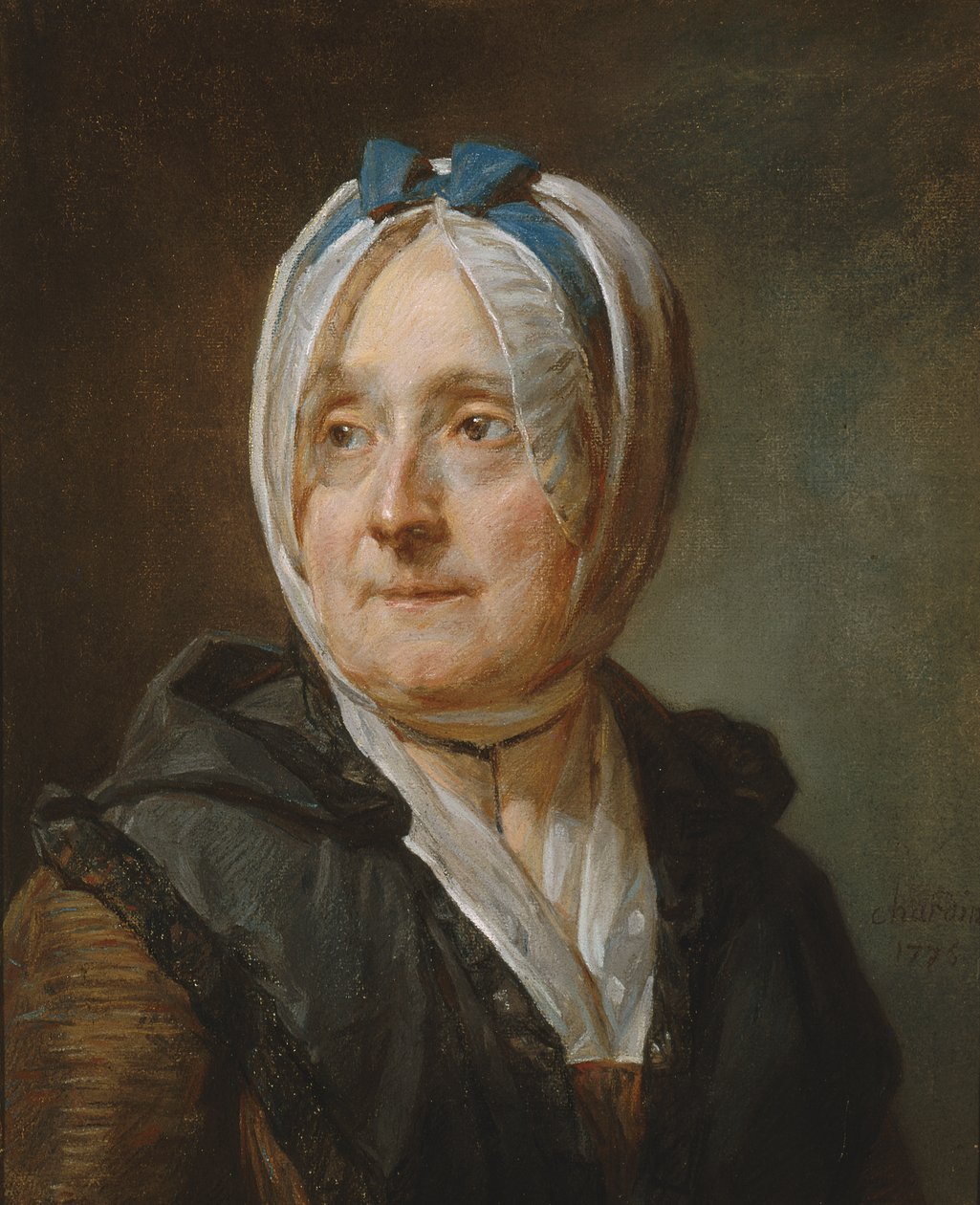 Portrait of Madame Chardin by Jean Baptiste Simeon Chardin