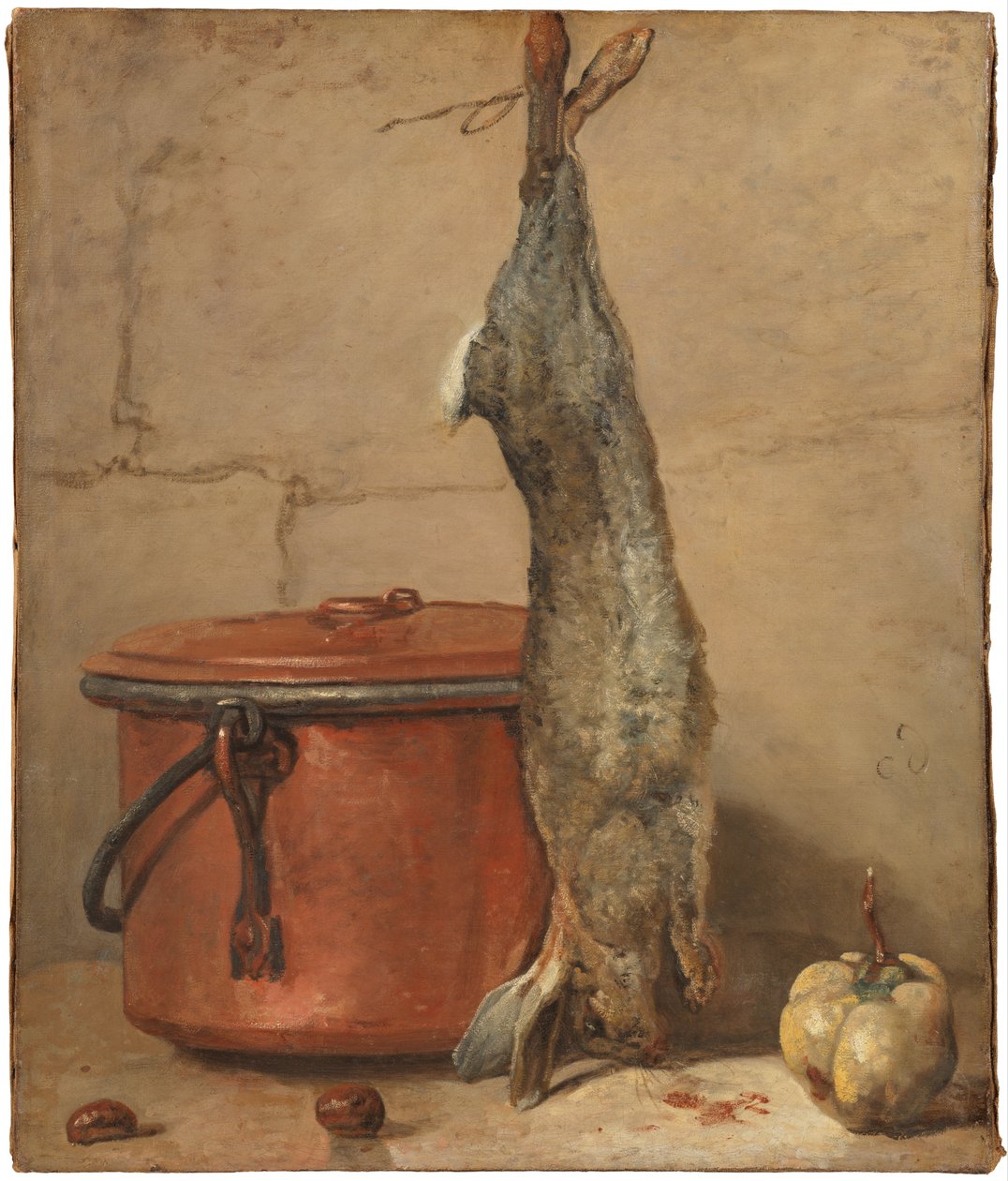 Rabbit and Copper Pot, c.1739-40 by Jean-Baptiste Simeon Chardin