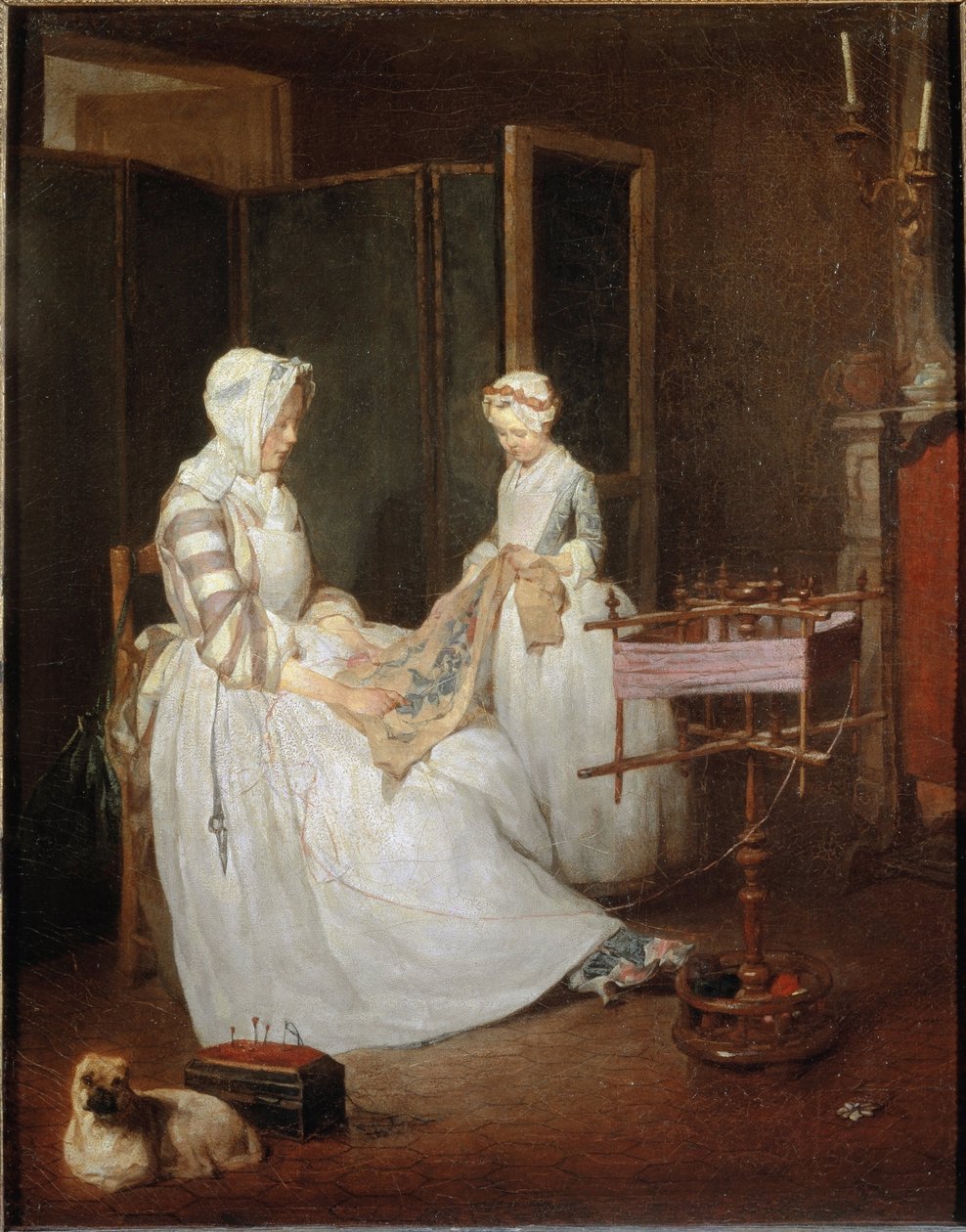 The Diligent Mother, c.1740 by Jean Baptiste Simeon Chardin