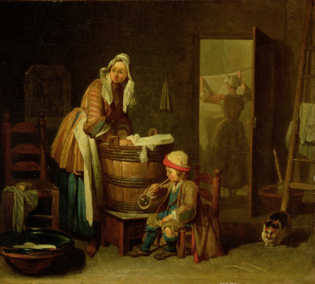 The Laundress by Jean Baptiste Simeon Chardin