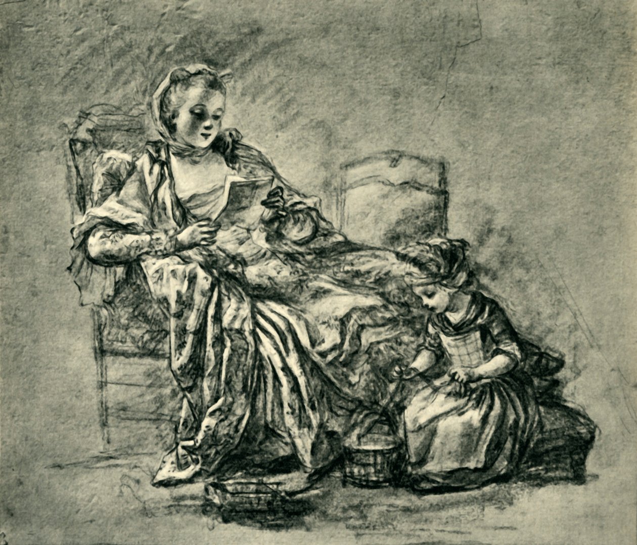 The Letter by Jean Baptiste Simeon Chardin