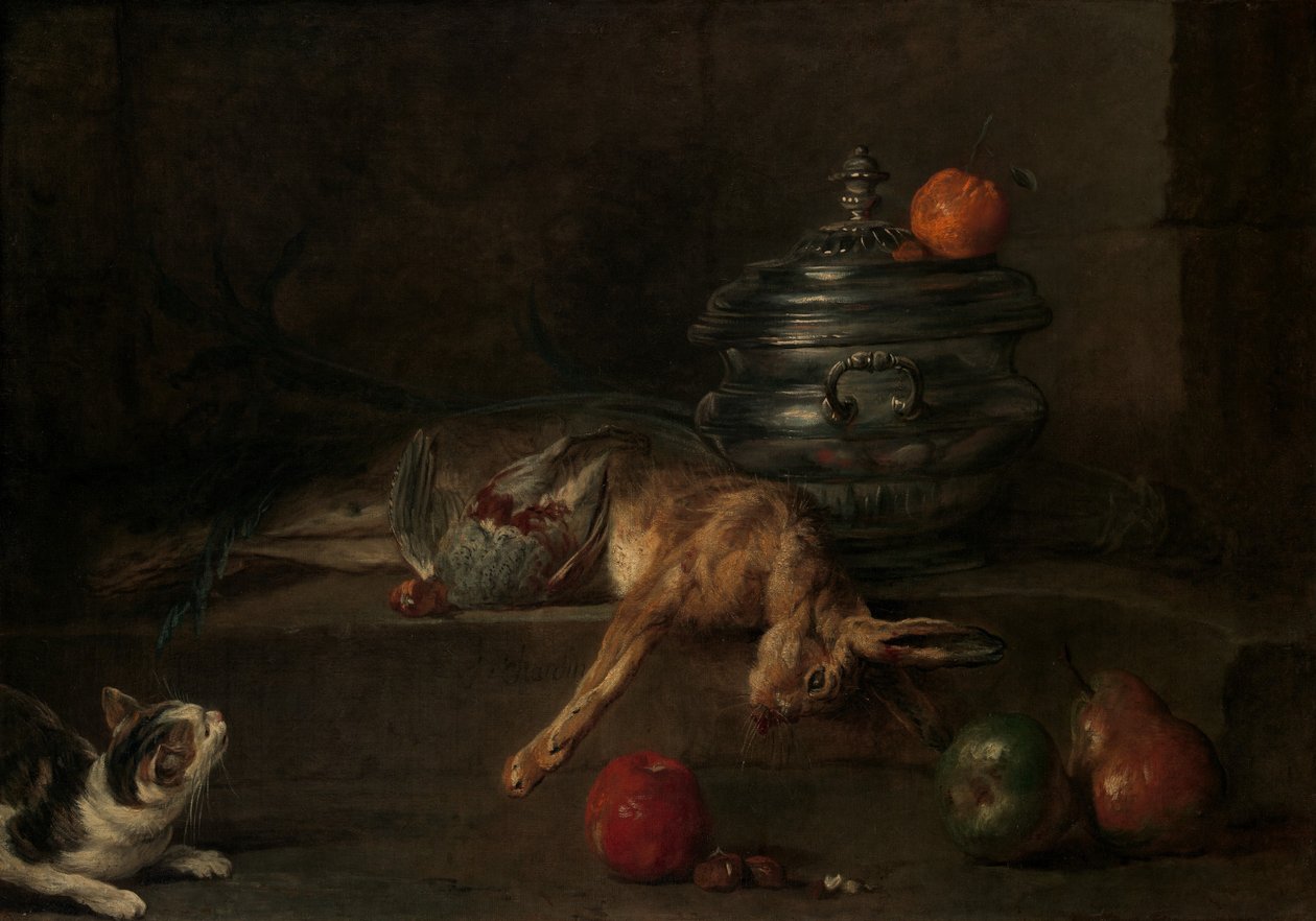 The Silver Tureen by Jean Baptiste Simeon Chardin