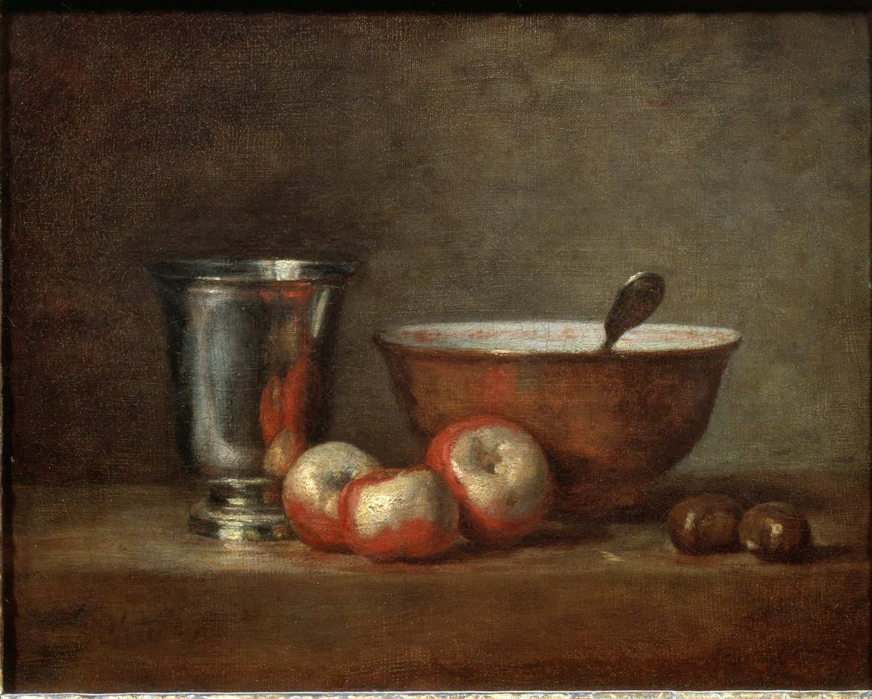 The silver goblet (or the silver cup) by Jean Baptiste Simeon Chardin
