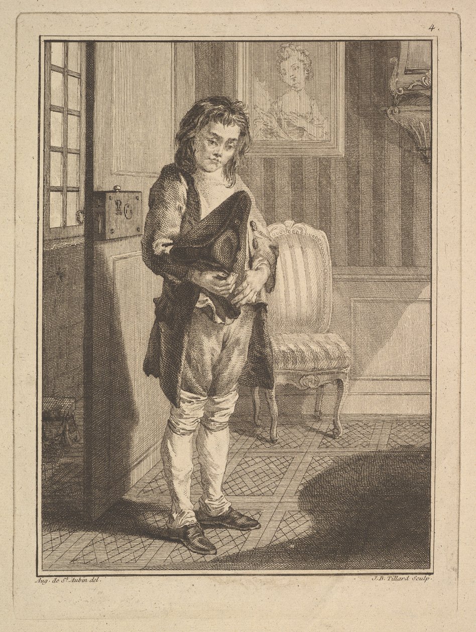 Shoe Shiner, from Mes gens, ou Les commissionnaires ultramontains au service, 1766-70 by Jean Baptiste Tillard