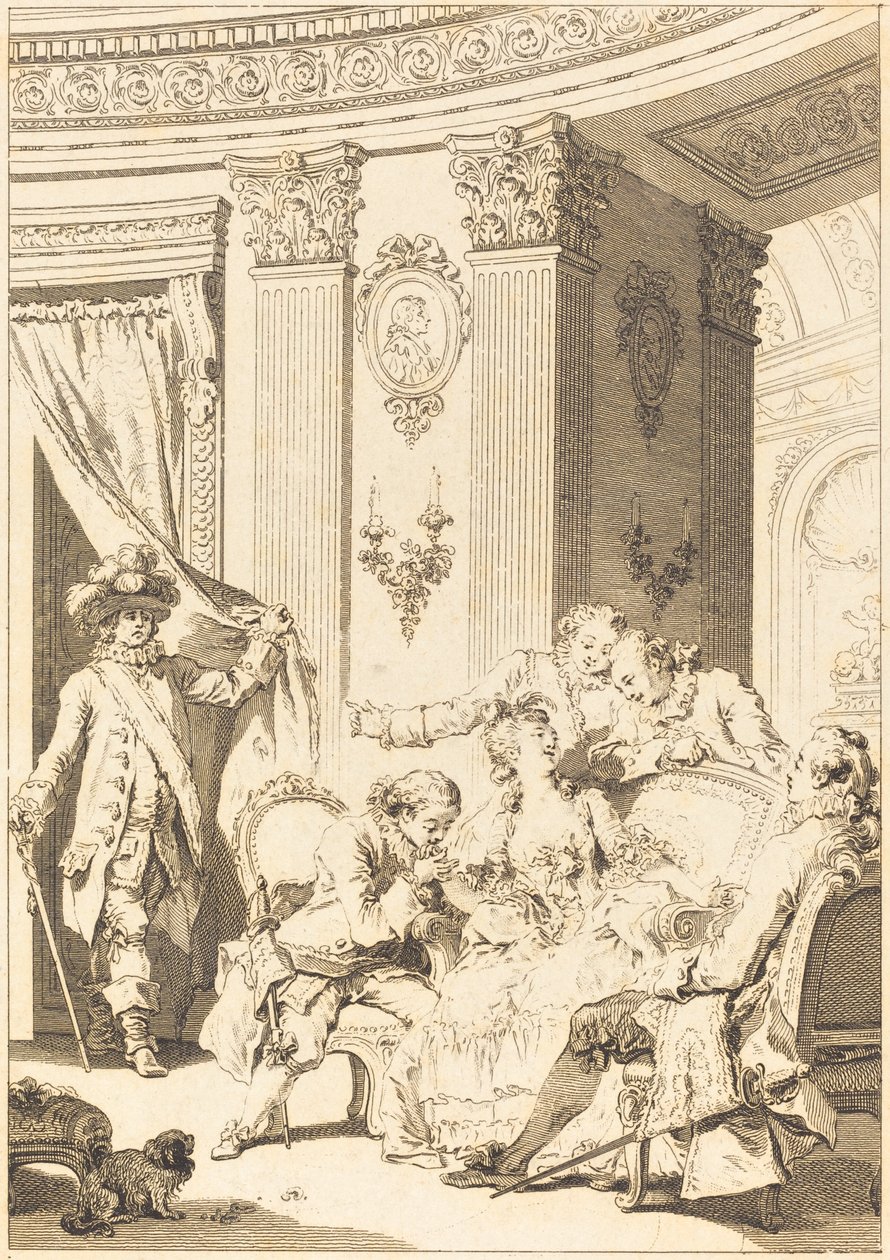 The Confessor Husband by Jean Baptiste Tilliard and Antoine Jean Duclos after Jean Honoré Fragonard