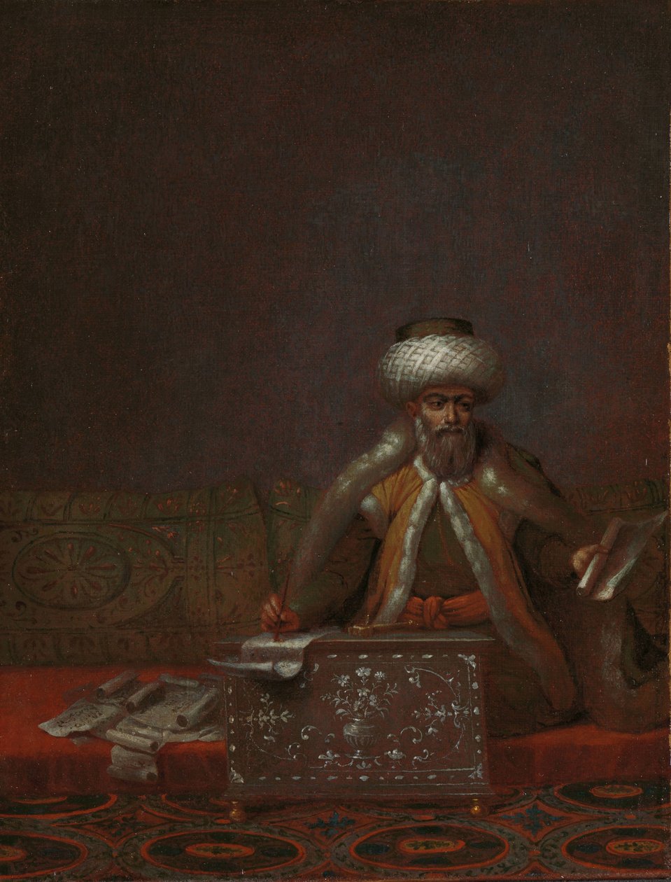 The Reis Effendi, Head of the Chancery by Jean Baptiste Vanmour