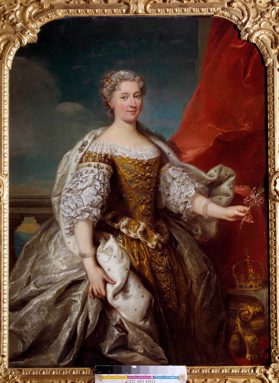 Portrait of Catherine Bnin Opalinska by Jean Baptiste van Loo