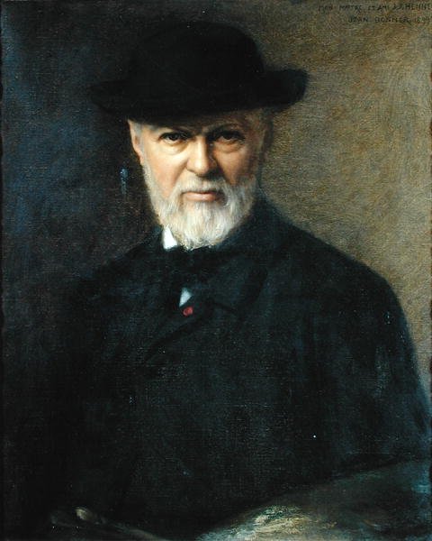 Portrait of Jean-Jacques Henner (1829-1905) by Jean Benner