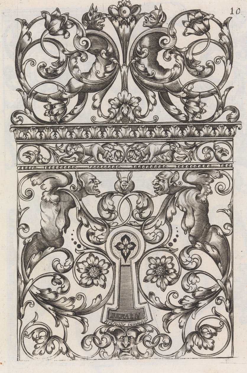 Various Locksmith Pieces, page 11 recto by Jean Berain