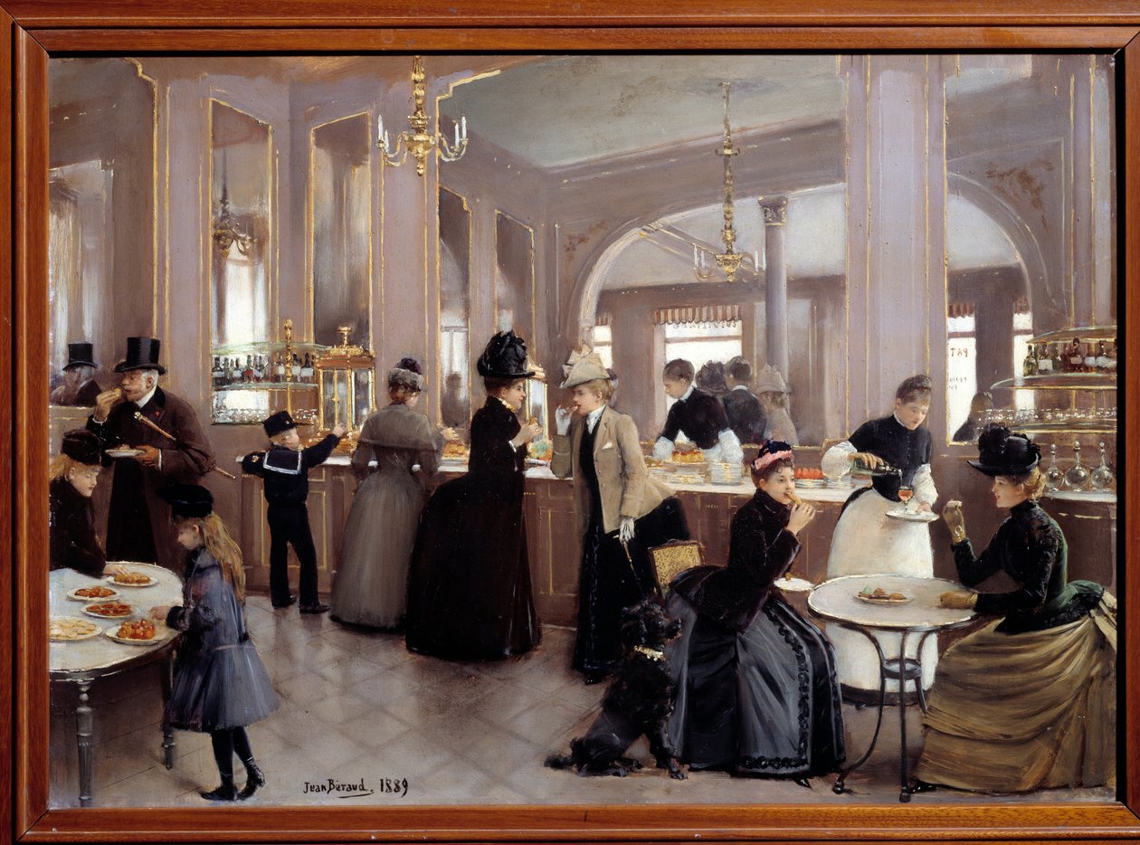La Passerie Gloppe Avenue des Champs Elysees by Jean Beraud