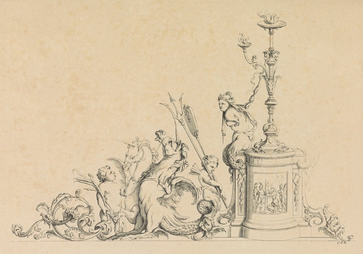 Arabesque Designs for Various Uses Invented by J.B. Toro, 1716 by Jean Bernard Toro