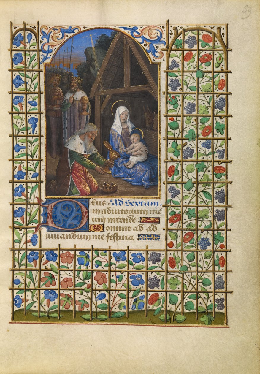 The Adoration of the Magi by Jean Bourdichon