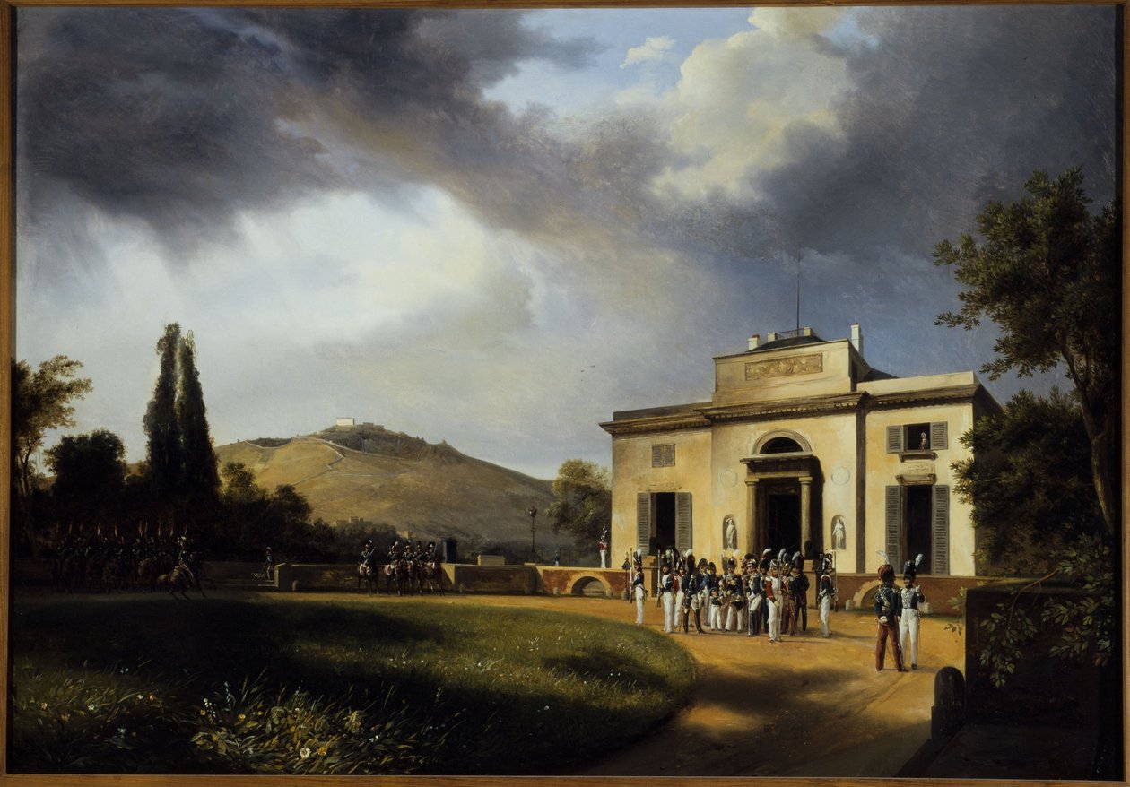 The Pavillon de Bagatelle, Present-Day Bois de Boulogne by Jean Charles Joseph Rémond
