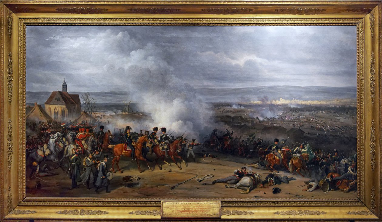 Battle of Laubressel, 3 March 1814, c.1870 by Jean Charles Langlois