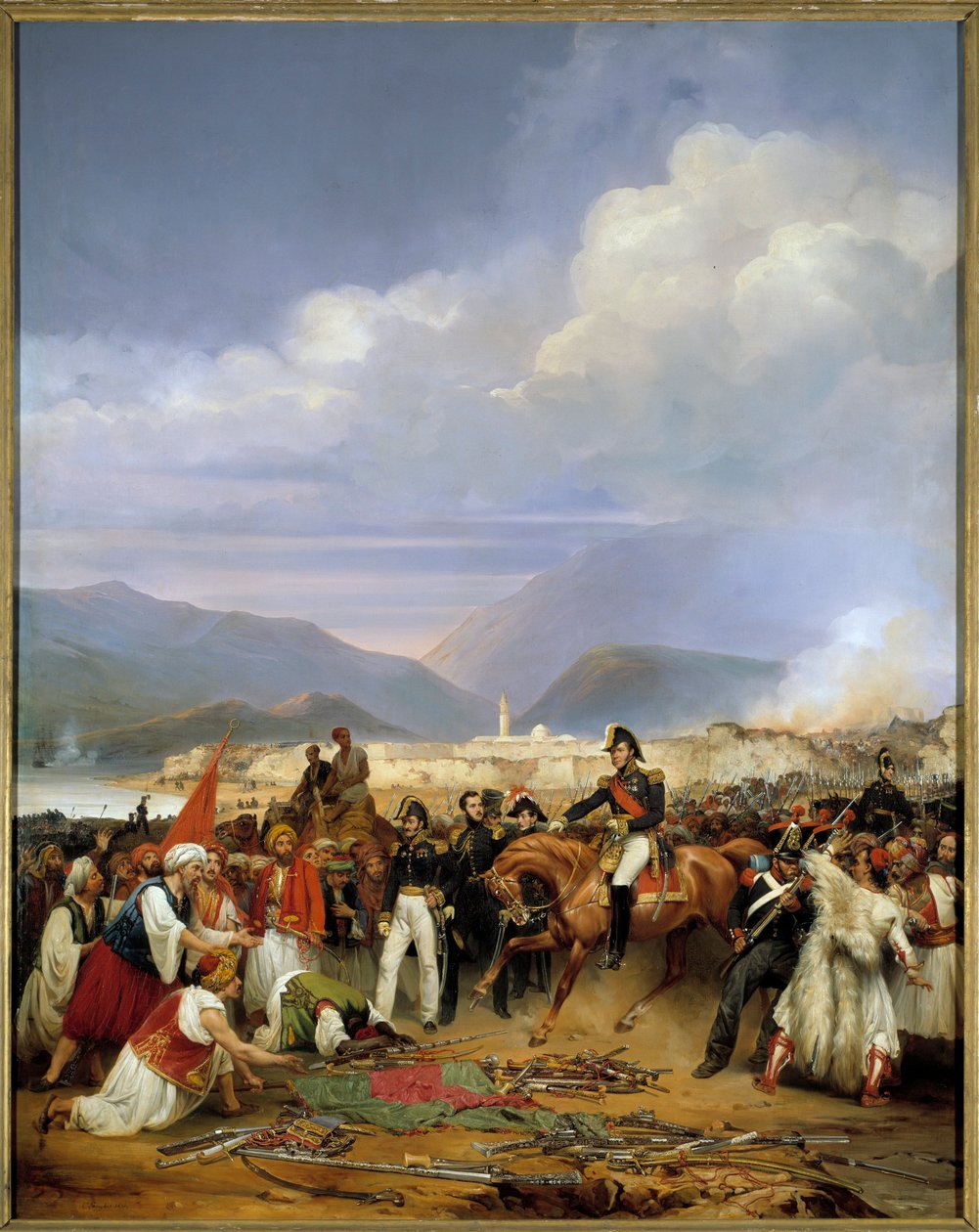Greek Independence War (1828-1833): The General House Receives the Surrender of the Castle of Moree on 30 October 1828 by Jean Charles Langlois