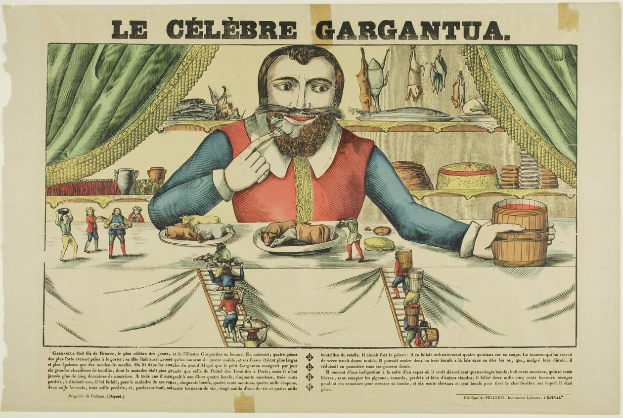 The Famous Gargantua by Jean Charles Pellerin
