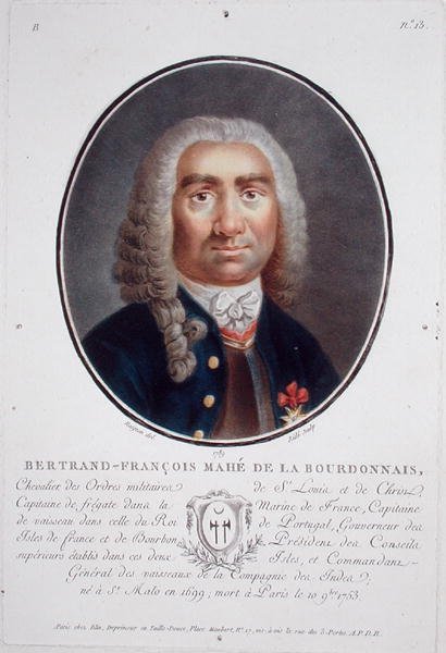 Bertrand-Francois Mahe de la Bourdonnais (1699-1753) from 