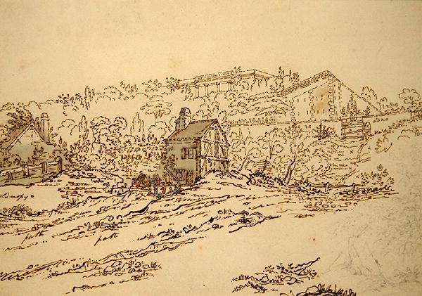 The Pavillon de Musique de la Comtesse du Barry at Louveciennes, Paris by Jean Claude (attr. to) Nattes