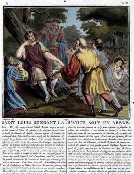 Saint Louis Renders Justice Under a Tree