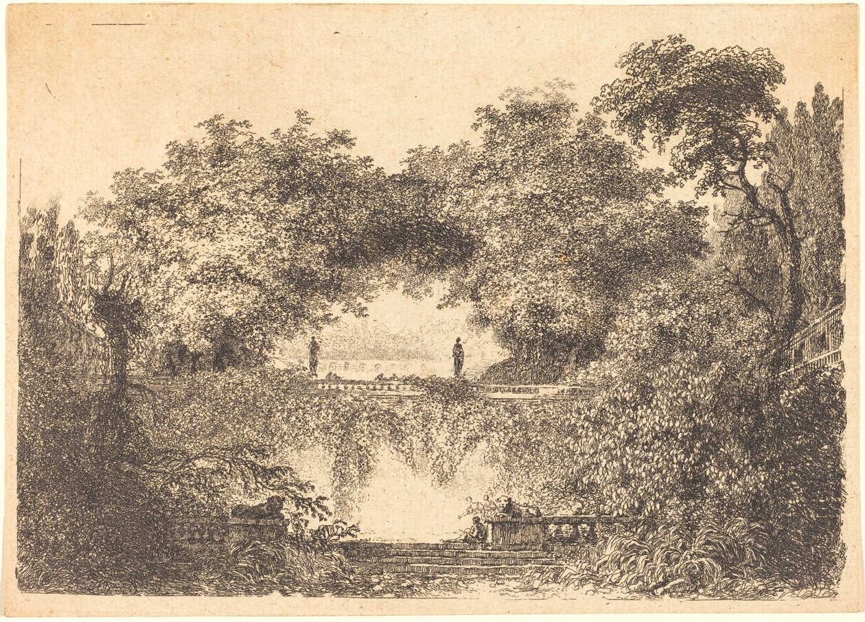 The Little Park by Jean Claude Richard de Saint Non after Jean Honoré Fragonard