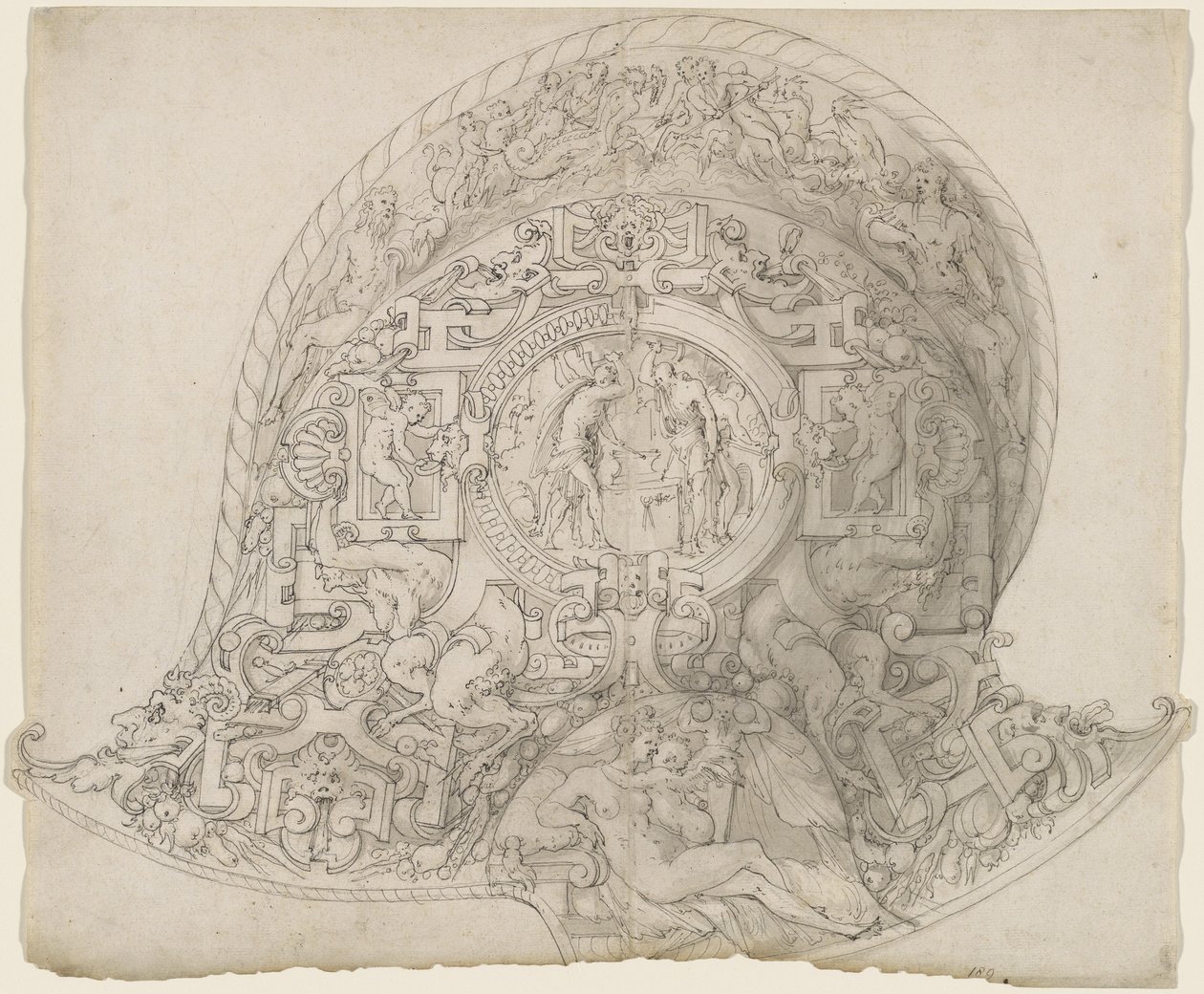 Design for a Burgonet Helmet by Jean Cousin the Elder