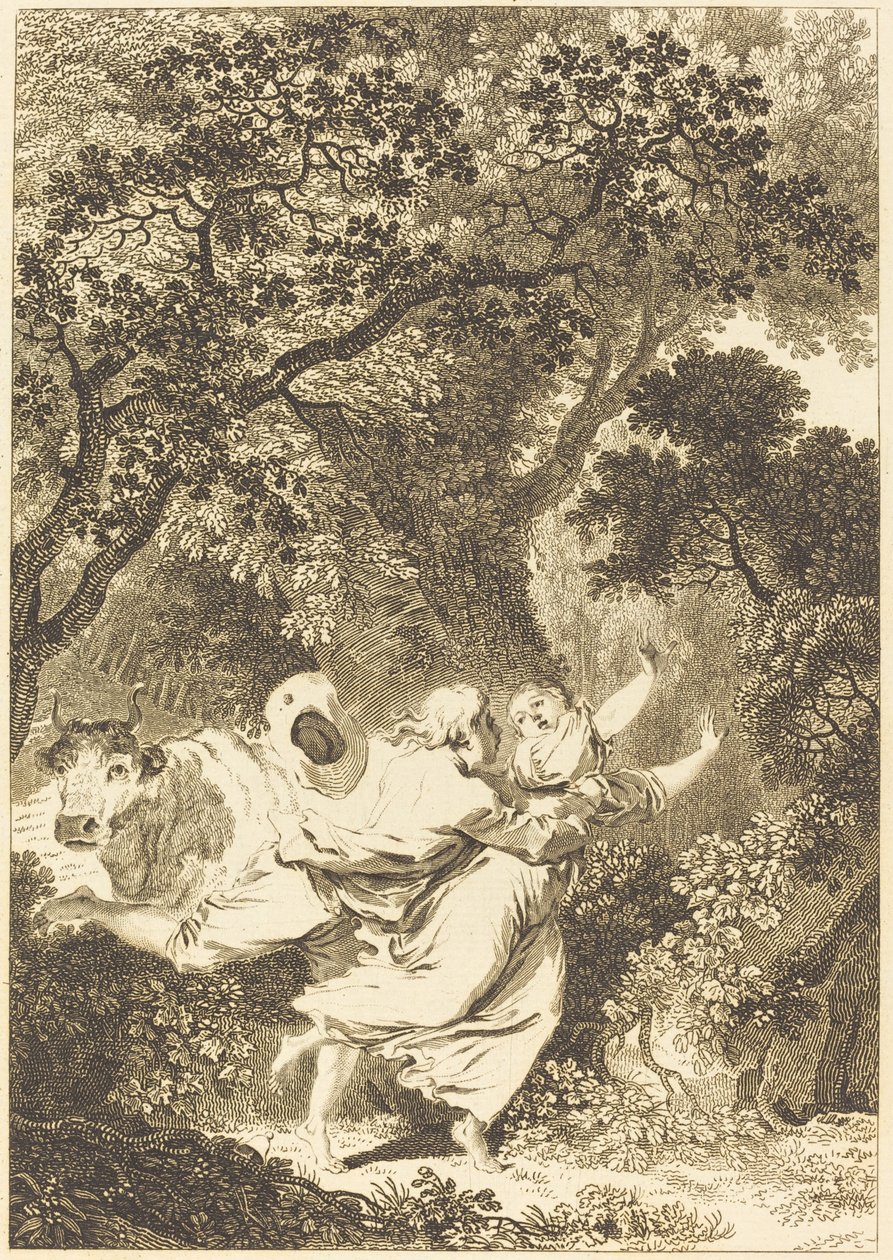 The Bell by Jean Dambrun after Jean Honoré Fragonard