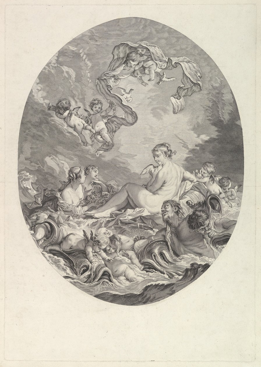 The Birth and Triumph of Venus by Jean Daullé