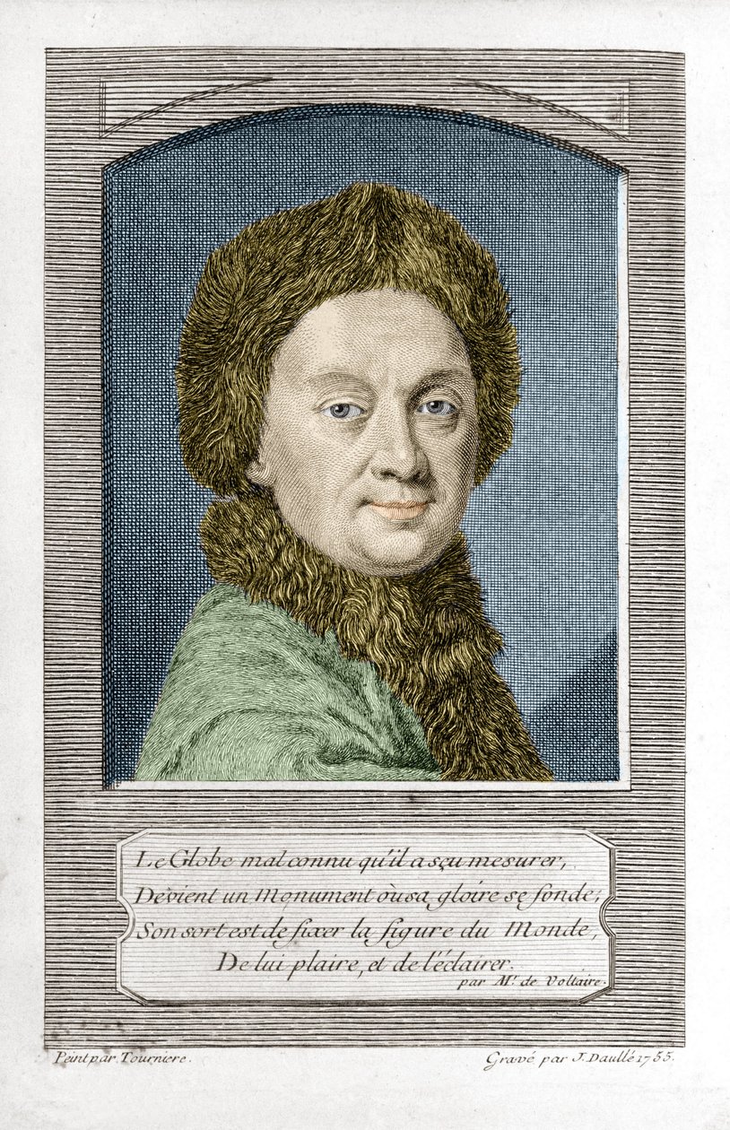 Pierre Louis Moreau de Maupertuis, Astronomer, Engraved by J. Daullé in 1755 by Jean Daullé