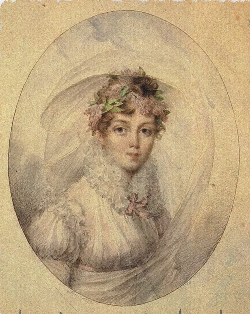 Portrait of Princess Zinaida Alexandrovna Volkonskaya by Jean Désiré Muneret