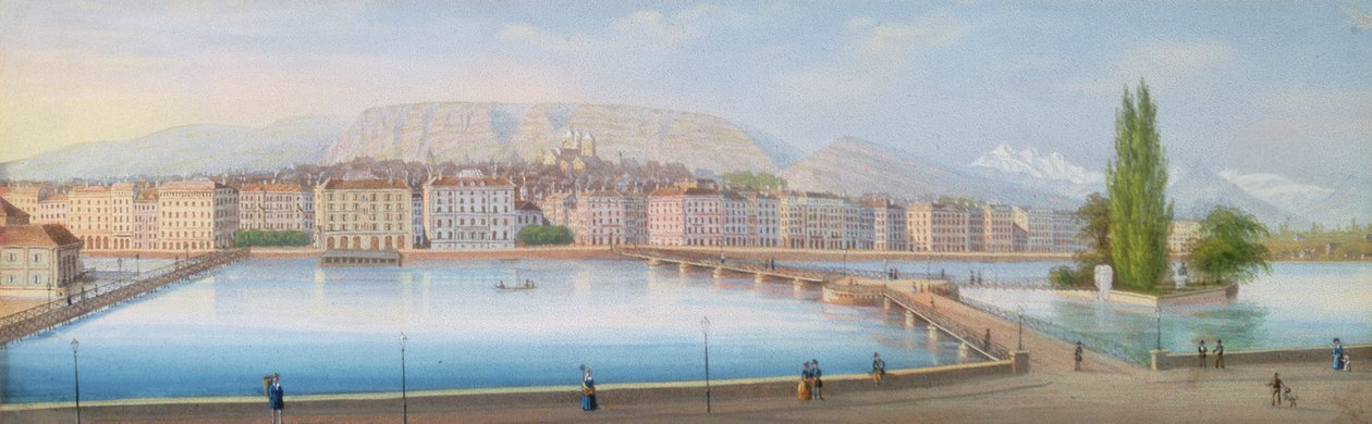 Lake Geneva: view of the lake by Jean Dubois