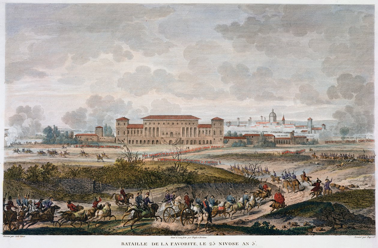 The Battle of La Favorite, Italy, January 1797 by Jean Duplessis Bertaux