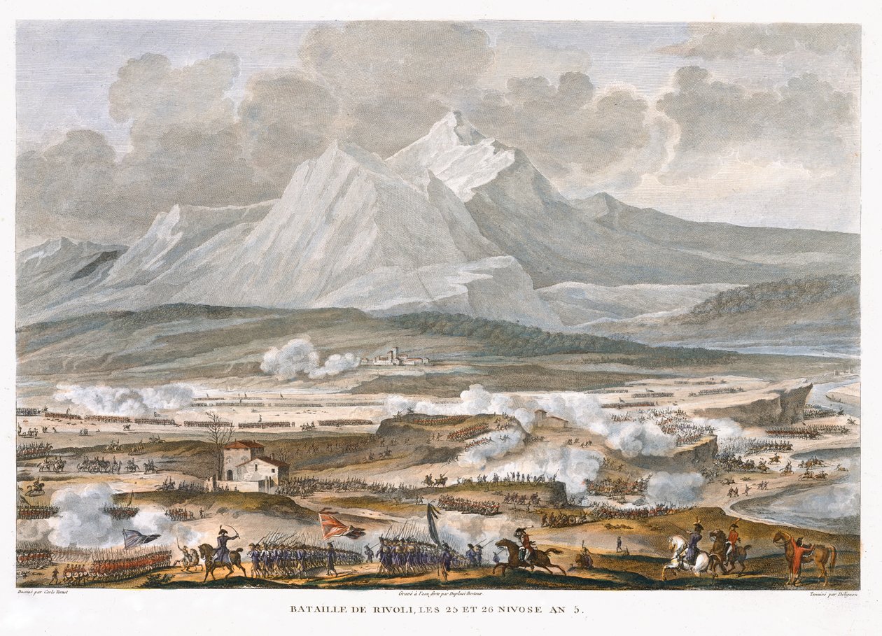 The Battle of Rivoli, 25 and 26 Nivose, Year 5 by Jean Duplessis Bertaux