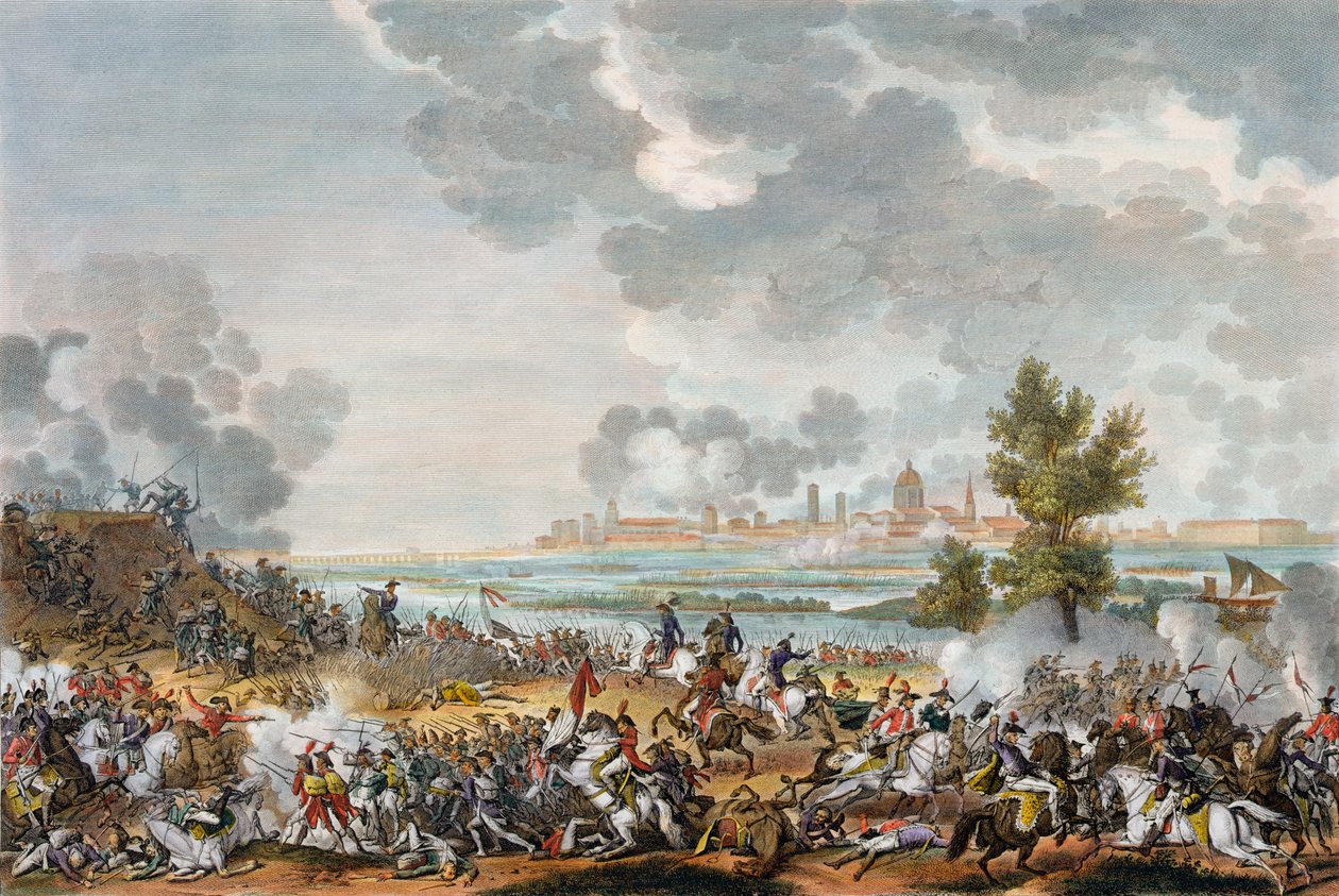 The Battle of San Giorgio di Mantova, Italy by Jean Duplessis Bertaux