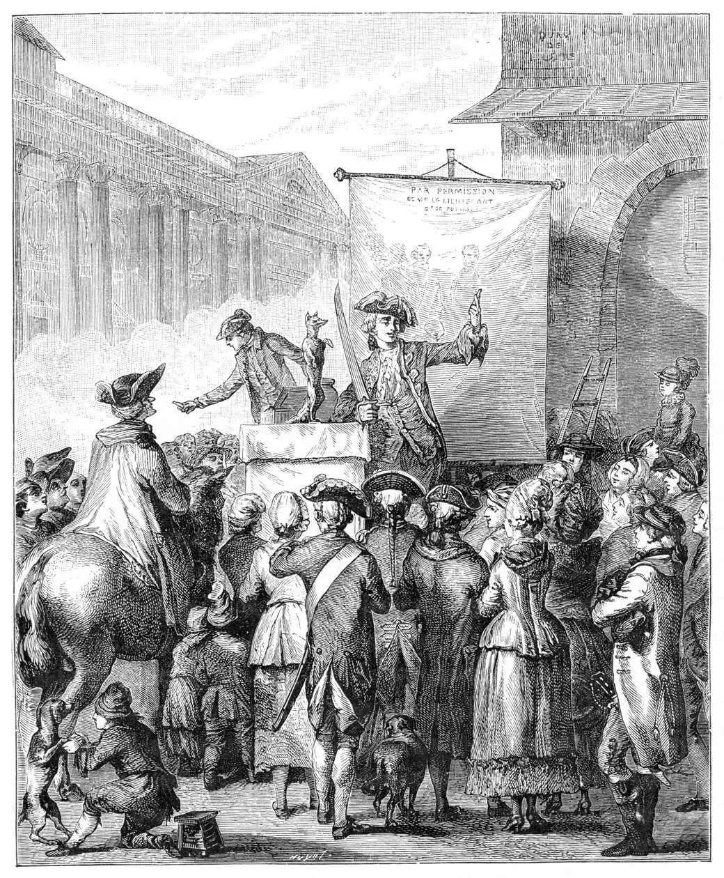 The Charlatan At The Louvre, Paris by Jean Duplessis Bertaux
