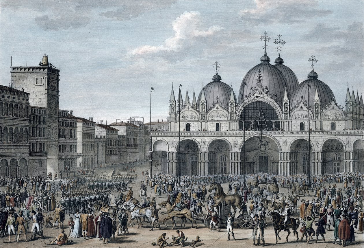 The Entry of the French into Venice, Floreal, Year 5 May 1797 by Jean Duplessis Bertaux