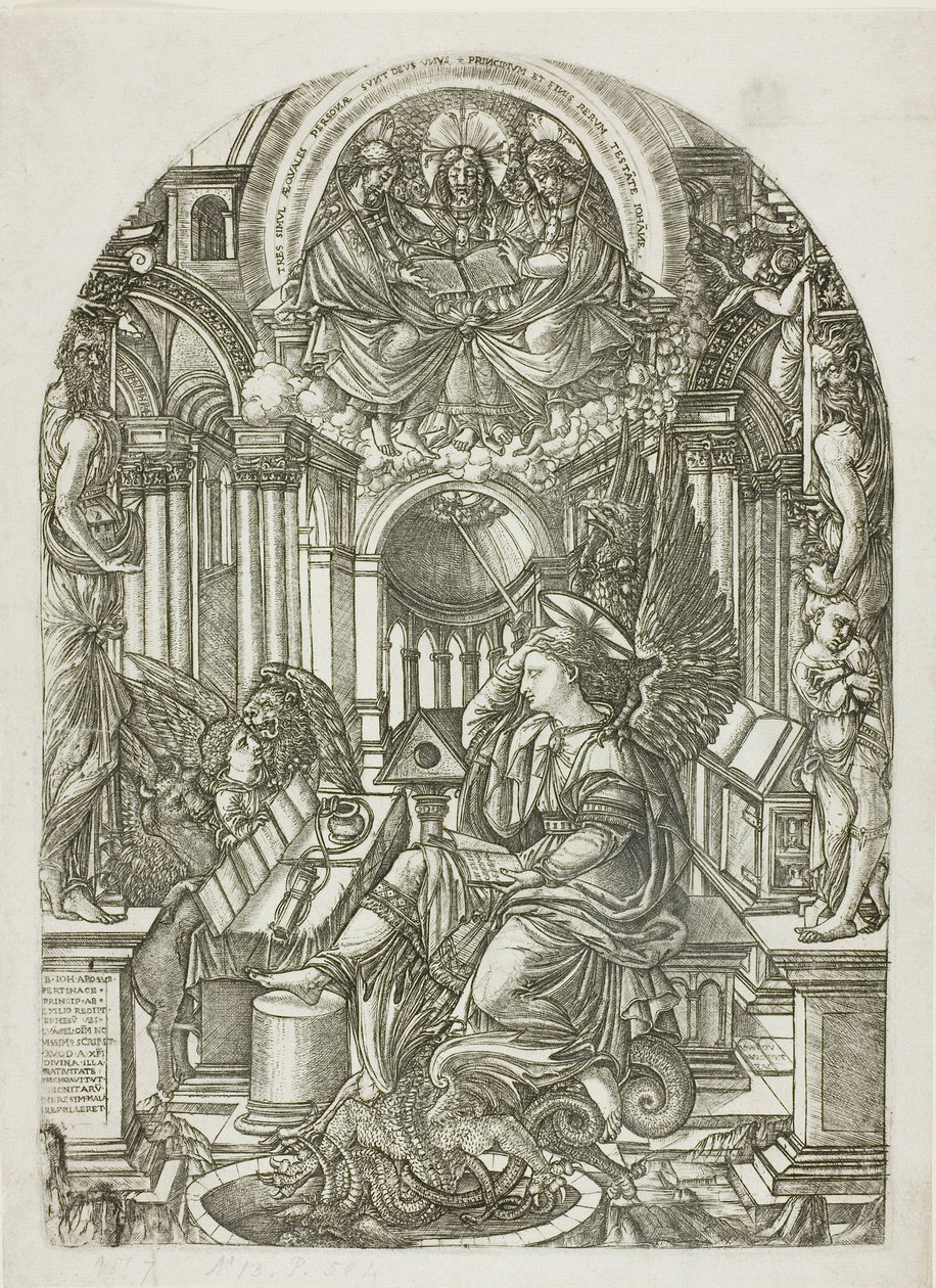 Saint John on the Island of Patmos by Jean Duvet